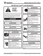 Preview for 3 page of Textron ES20T Operation Manual