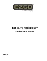 Textron EZGO TXT ELiTE FREEDOM Service & Parts Manual preview
