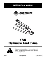 Textron GREENLEE 1725 Instruction Manual предпросмотр