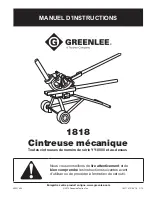 Preview for 19 page of Textron Greenlee 1818 Instruction Manual