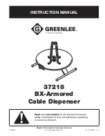 Textron Greenlee 37218 Instruction Manual preview