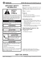 Preview for 2 page of Textron Greenlee 37218 Instruction Manual