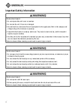 Preview for 5 page of Textron Greenlee 5878 Instruction Manual