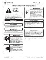 Preview for 3 page of Textron GREENLEE 6036 Instruction Manual