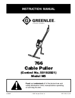 Textron GREENLEE 766 M5 Instruction Manual предпросмотр