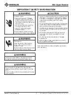 Preview for 4 page of Textron GREENLEE 854 Instruction Manual