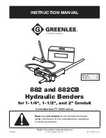 Textron Greenlee 882 Instruction Manual preview