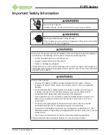 Preview for 5 page of Textron Greenlee 915FS Instruction Manual