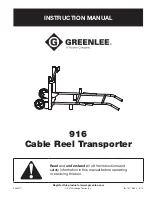 Textron Greenlee 916 Instruction Manual preview