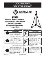 Preview for 1 page of Textron GREENLEE 9522 Instruction Manual