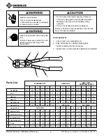 Предварительный просмотр 2 страницы Textron GREENLEE BC14 Instruction Sheet