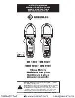 Textron Greenlee CM-1360 Instruction Manual preview