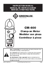 Textron Greenlee CM-600 Instruction Manual preview