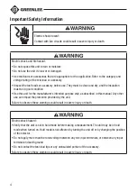 Preview for 4 page of Textron Greenlee CM-600 Instruction Manual