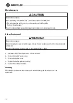 Preview for 14 page of Textron Greenlee CM-600 Instruction Manual