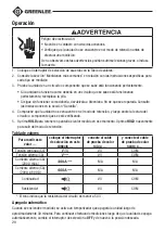 Preview for 20 page of Textron Greenlee CM-600 Instruction Manual