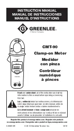 Textron Greenlee CMT-90 Instruction Manual preview