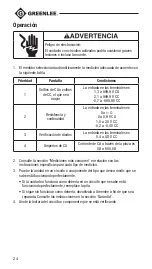 Предварительный просмотр 24 страницы Textron Greenlee CMT-90 Instruction Manual