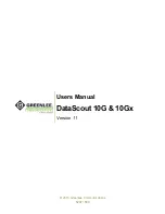 Textron Greenlee Communications DataScout 10G User Manual preview