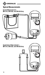 Preview for 18 page of Textron GREENLEE DM-300 Instruction Manual