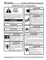 Preview for 3 page of Textron GREENLEE EK1230CLX Operation Manual