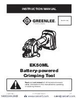 Preview for 1 page of Textron Greenlee EK50ML Instruction Manual