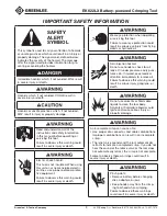 Preview for 3 page of Textron Greenlee EK622LX Operation Manual