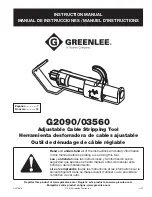 Textron Greenlee G2090/03560 Instruction Manual preview