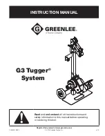 Предварительный просмотр 1 страницы Textron Greenlee G3 Tugger Instruction Manual