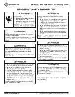 Preview for 4 page of Textron GREENLEE GATOR EK06ATCL Operation Manual