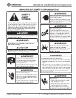 Preview for 3 page of Textron GREENLEE GATOR EK1240CLT/X Operation Manual