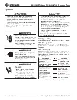 Preview for 6 page of Textron GREENLEE GATOR EK1240CLT/X Operation Manual