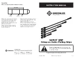 Preview for 1 page of Textron Greenlee GG1-1/0 Instruction Manual