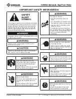 Preview for 3 page of Textron Greenlee H4905A Manual