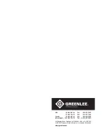 Preview for 14 page of Textron Greenlee H4905A Manual