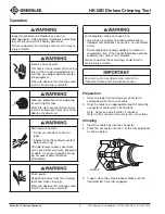 Preview for 6 page of Textron Greenlee HK12ID Instruction Manual