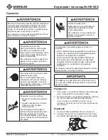 Preview for 16 page of Textron Greenlee HK12ID Instruction Manual