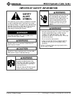 Preview for 3 page of Textron Greenlee HK520 Instruction Manual