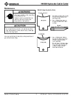 Предварительный просмотр 6 страницы Textron Greenlee HK520 Instruction Manual