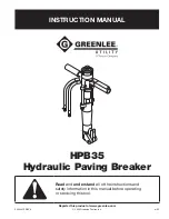 Preview for 1 page of Textron Greenlee HPB35 Manual