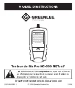 Preview for 17 page of Textron Greenlee  NC-500 NETcat Pro Instruction Manual