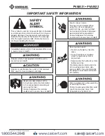 Preview for 3 page of Textron GREENLEE PVA0021 Instruction Manual