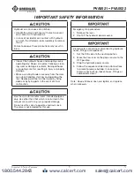 Preview for 5 page of Textron GREENLEE PVA0021 Instruction Manual