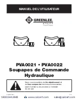 Preview for 12 page of Textron GREENLEE PVA0021 Instruction Manual