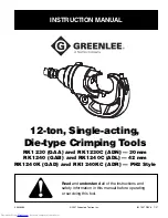 Preview for 1 page of Textron GREENLEE RK1230 Instruction Manual