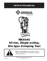 Textron Greenlee RK6040 Instruction Manual preview