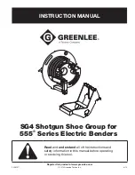 Preview for 1 page of Textron GREENLEE SG4 Instruction Manual