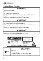 Preview for 4 page of Textron Greenlee TG-2000 Instruction Manual