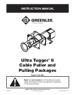 Textron GREENLEE Ultra Tugger 8 Instruction Manual preview