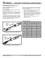 Preview for 16 page of Textron GREENLEE Ultra Tugger 8 Instruction Manual